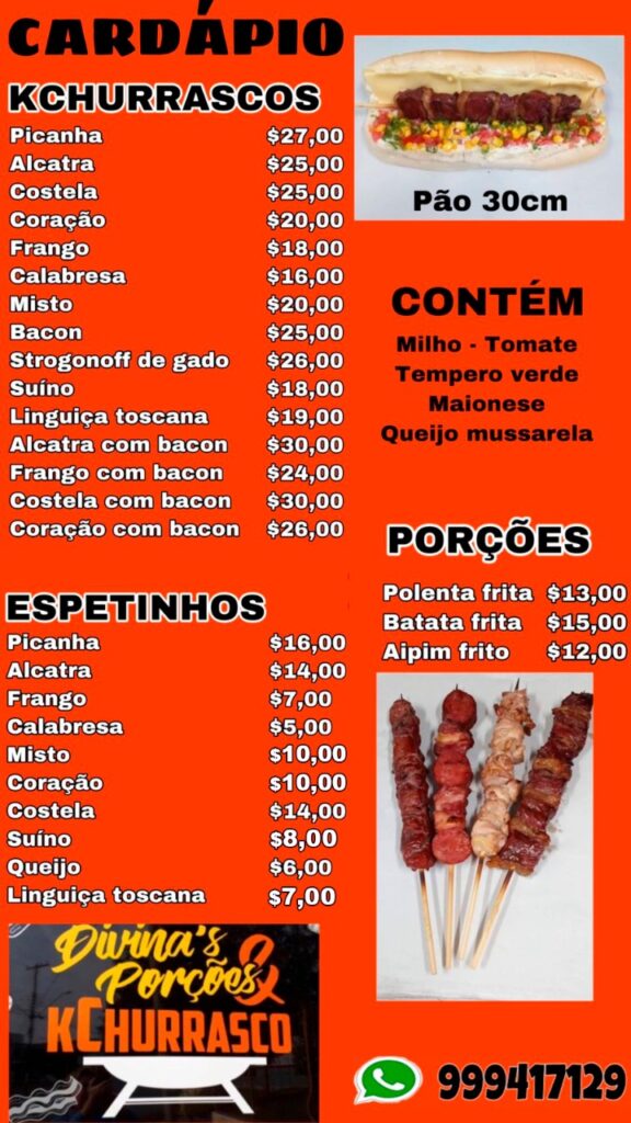 Divina’s Porções E Kchurrasco.