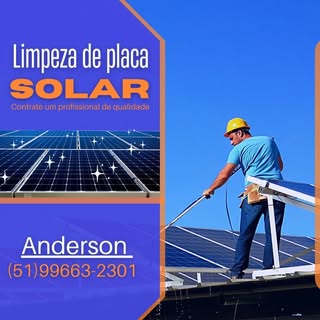 Anderson Limpeza de placa solar
