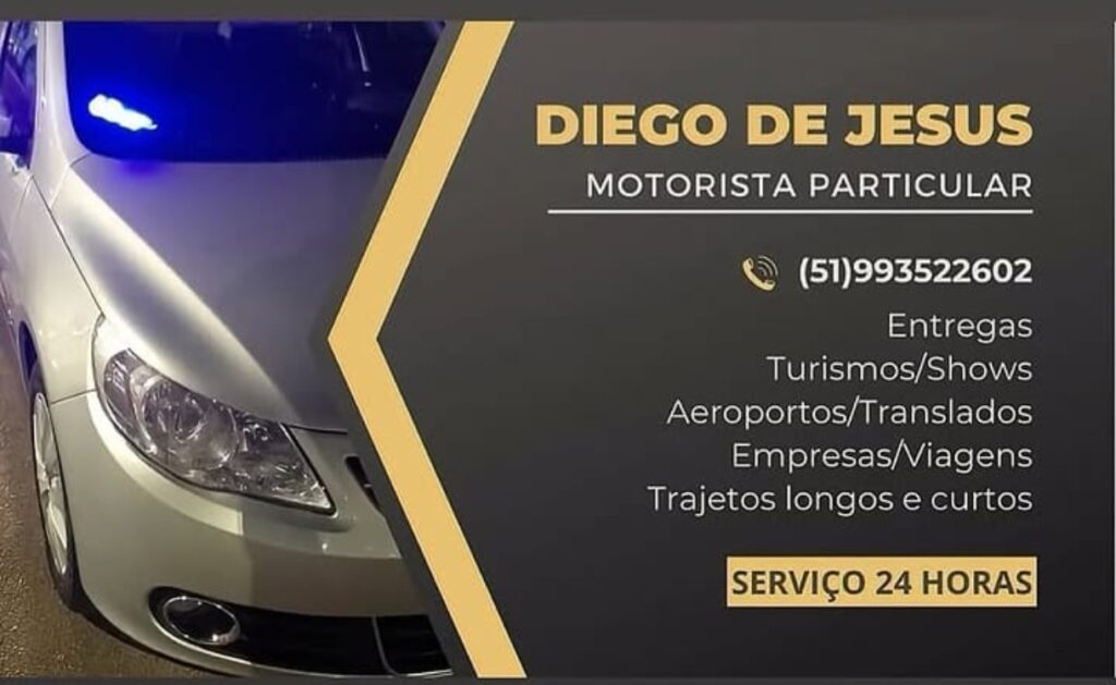 Diego de Jesus motorista particular