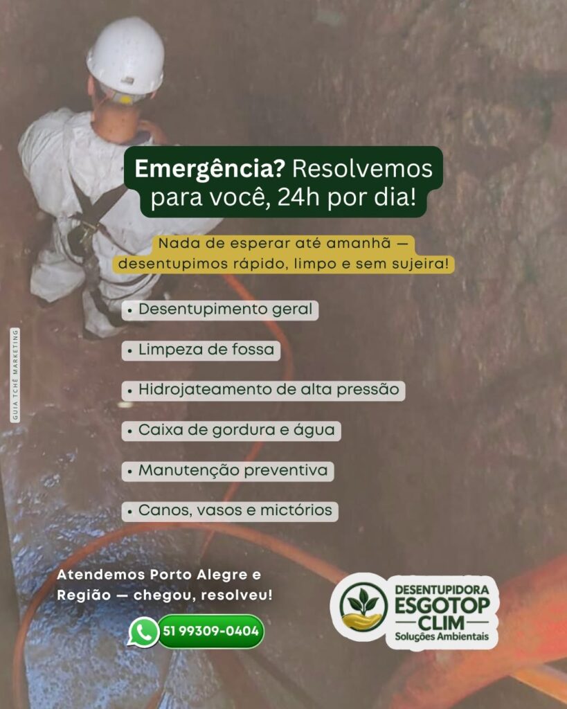 Desentupidora Esgotop Clim