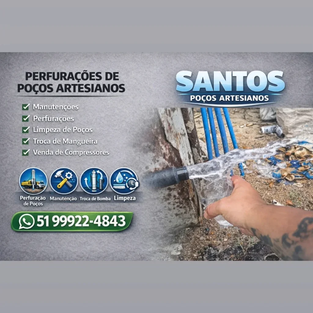 Santos poços artesianos