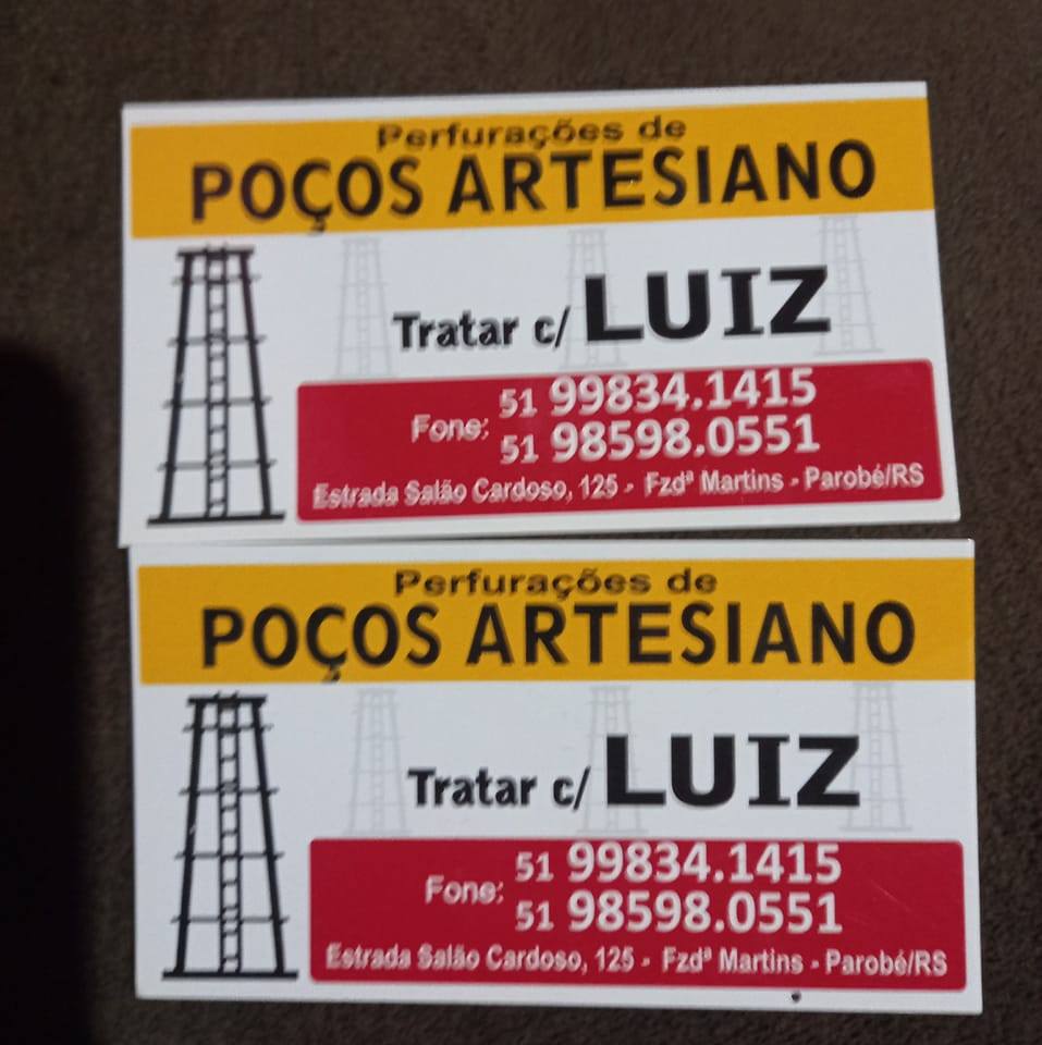 Luís Perfuração de poços artesianos