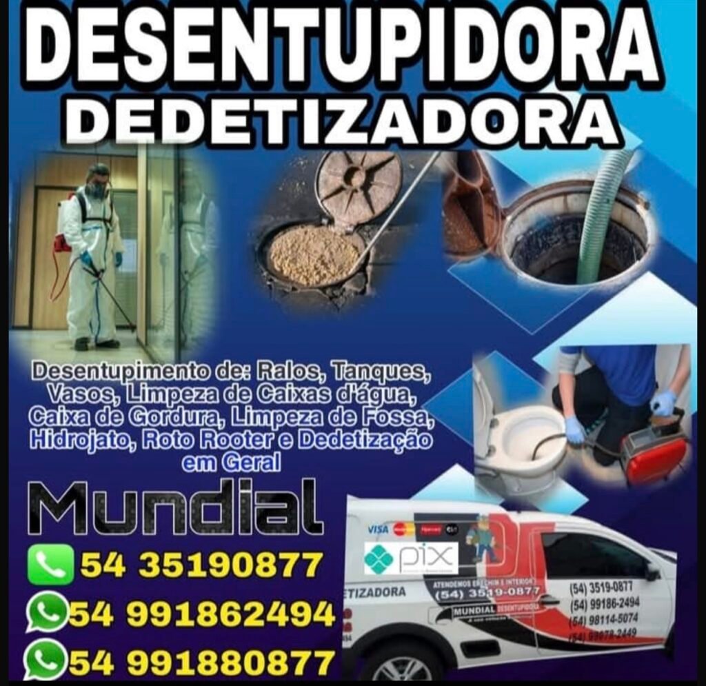 Desentupidora e dedetizadora Mundial